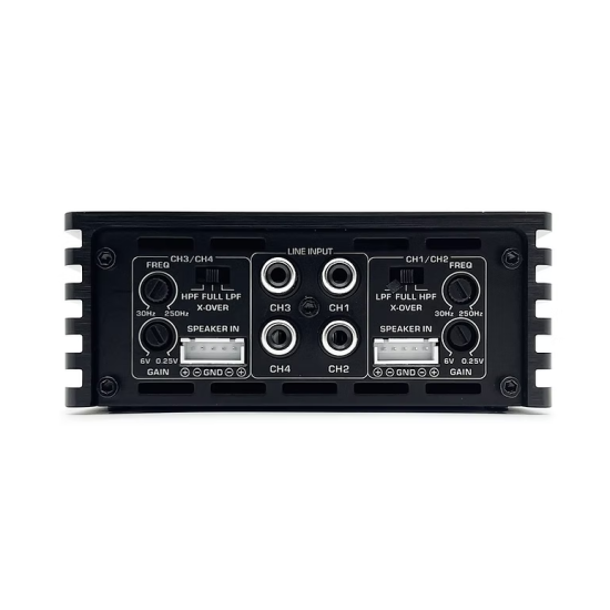 ZAPCO HB 104D II 4-Kanałowy Wzmacniacz Klasy D 4Ω: 4 x 100 watts, 2Ω: 4 x 150 watts